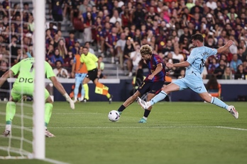 Un error grave de Laporte era aprovechado por Fermín para cerrar el partido.