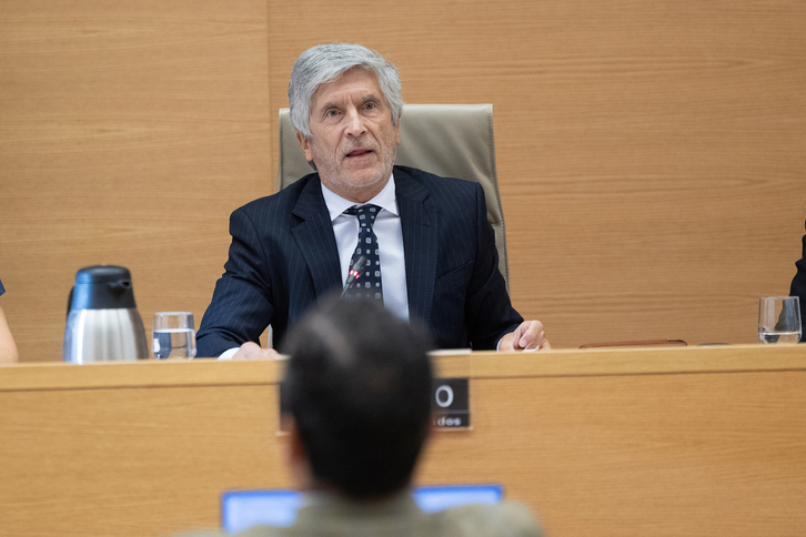 El ministro de Interior, este viernes en el Congreso.
