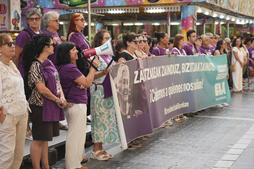 Donostian abuztuan egindako erresidentzietako langileen manifestazioa.