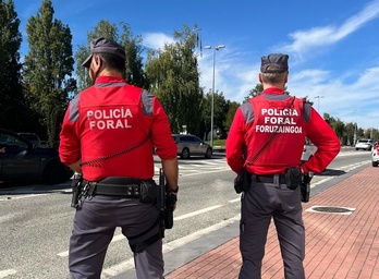 La Policía Foral realizó la detención.