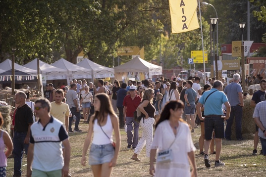 La feria de razas autóctonas ha mostrado ejemplos del trabajo del sector primario durante tres días en el parque de la Runa.