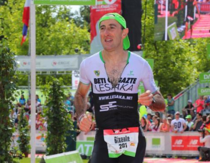 Igarzabal, Alemanian osatutako Ironman batean.