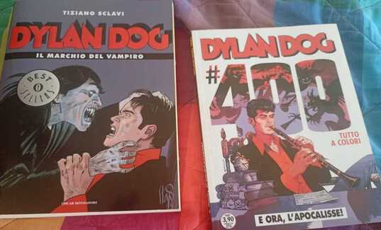 Dos ejemplares de Dylan Dog, que llega ya al número 480.