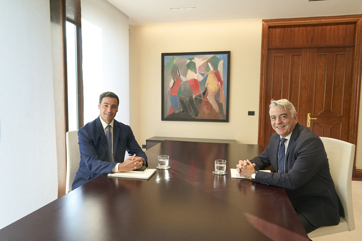 El lehendakari, Imanol Pradales, volverá a recibir hoy al presidente del PP vasco, Javier de Andrés, en el marco de su ronda.