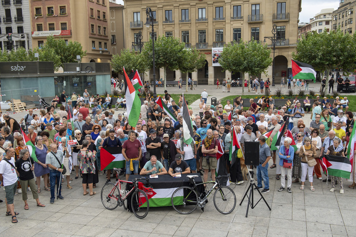 Acto celebrado este martes en Iruñea.