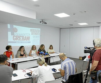 Comparecencia de las organizaciones sindicales convocantes.