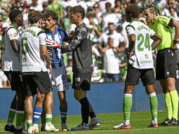 Aitor Mañas no perdió la consciencia, pero estaba grogui por un golpe y debió ser retirado en camilla.