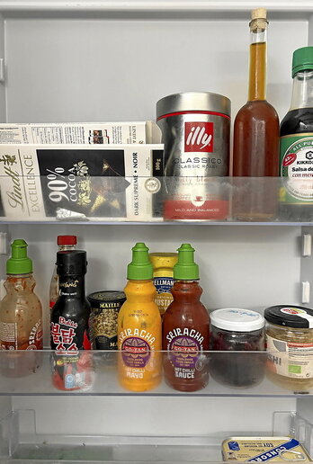 En la imagen, parte del frigorífico de la casa del chef de 7K.
