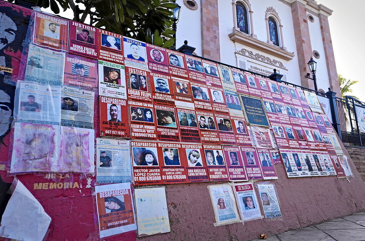 Fotografías de personas desaparecidas en Sinaloa. (Armando Quiroz)