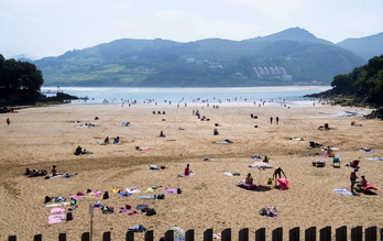 Imagen de archivo de la playa de Laidatxu.