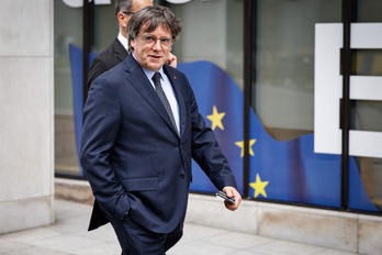 Carles Puigdemont, hace un año en Bruselas.