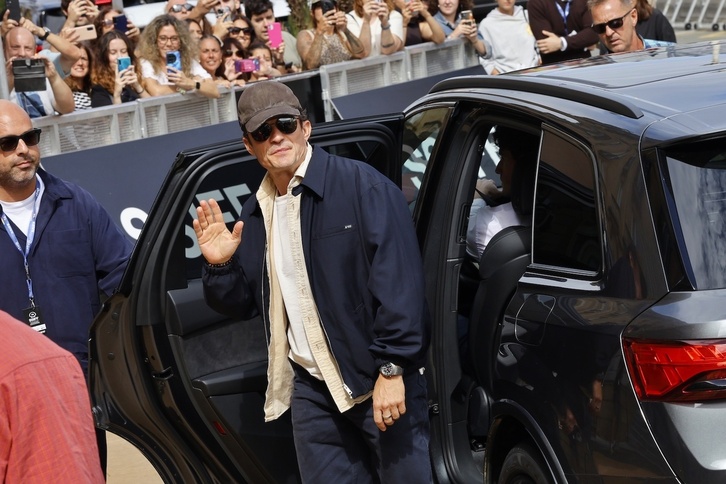 Orlando Bloom, a su llegada al hotel María Cristina.