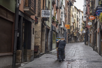 Imagen de la calle Correría, en Alde Zaharra.