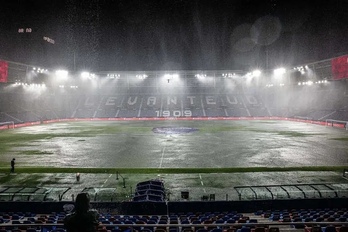 El Ciutat de Valéncia, completamente inundado durante la noche del miércoles.
