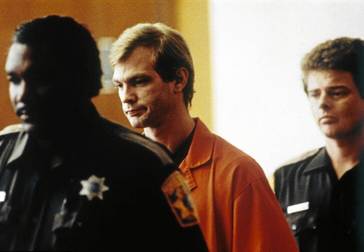 Jeffrey Dahmer, bere kontrako epaiketan.