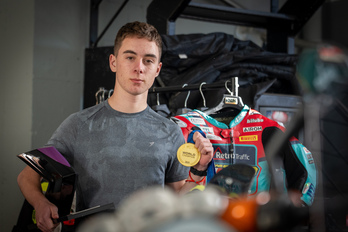 Beñat Fernández dará el salto a Moto3 el próximo año.