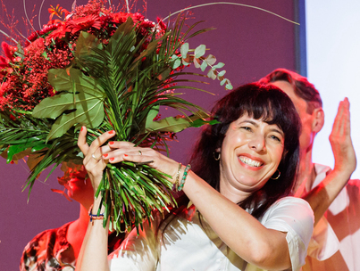 La candidata de Die Linke, Elif Eralp.