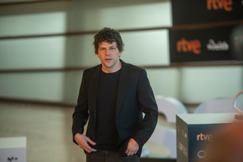 Jesse Eisenberg, en el Kursaal.