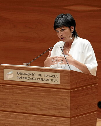 Laura Aznal, durante su intervención.