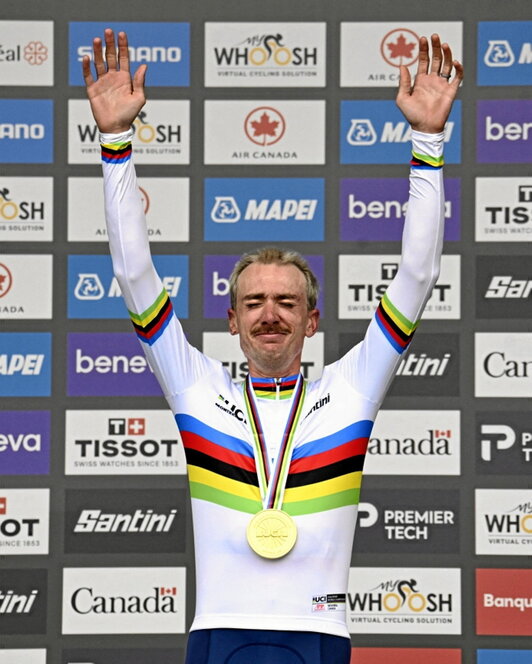 McNulty, emocionado con el oro y el arcoíris.