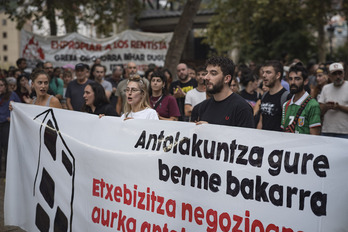 EHESSek Bilbon antolatutako mobilizazioa.