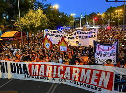 Imagen de la manifestación bajo el lema «Ni una Maricarmen más».