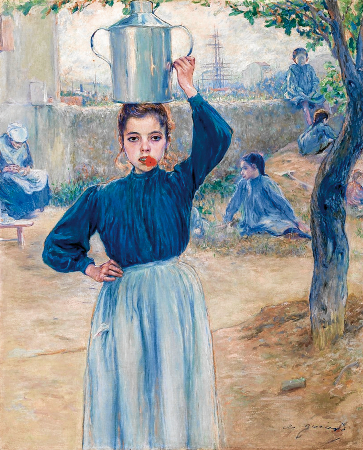 «La aldeana del clavel rojo», 1903. (Adolfo GUIARD)