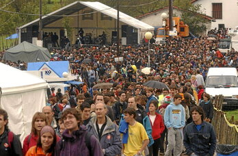 Lazkaon bertan ospatu zen Kilometroak 2003an ere; hona hemen garai hartako irudi bat.