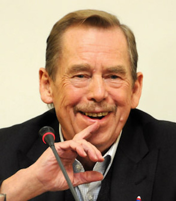 Václav Havel, 2009an Pragan emandako hitzaldi batean.