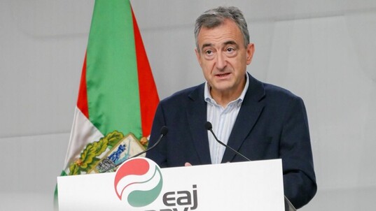 Aitor Estebanek bideo baten bidez egin ditu adierazpenok.