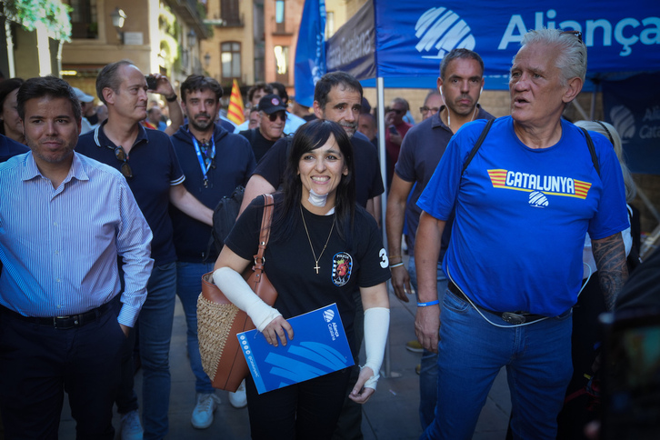 Orriols, líder de Aliança Catalana, en la pasada Diada.