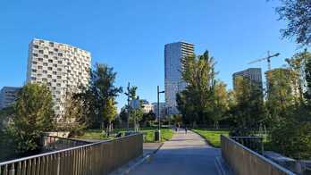 Barrio de Nordbahnhof, antes ocupado por instalaciones ferroviarias.