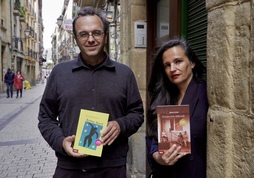 Jon Gerediaga eta Nerea Arrien, Donostian.