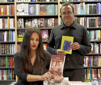 Nerea Arrien eta Jon Gerediaga, atzo.