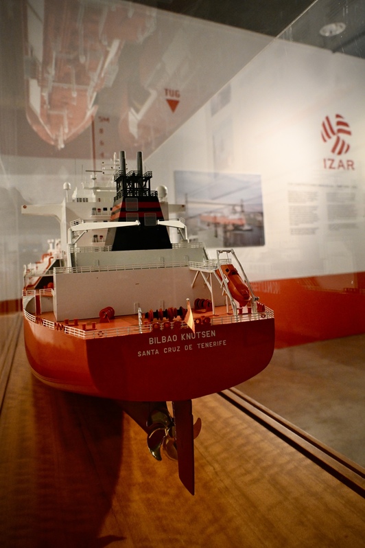 Maqueta del Bilbao Knutsen, que todavía sigue en activo.