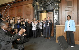 Pillay valoró el Nobel recibido en la sala de Nüremberg, en la que fueron juzgados los dirigentes nazis entre 1945 y 1946.