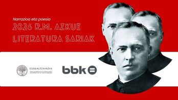 Literatura sariketaren kartela, irudian.