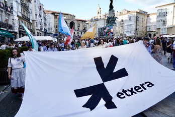 Euskal presoen exteratzearen aldeko manifestazioa Gasteizen.