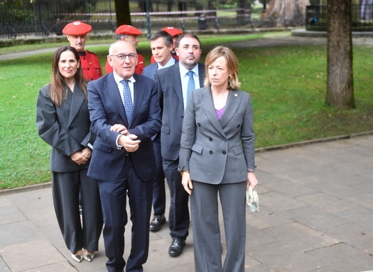 Bakartxo Tejeria, Ramiro Gonzalez, Unai Hualde eta Eider Mendoza, joan den astean Gernikan.