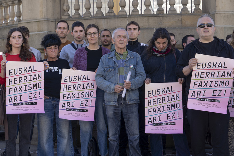 Diversos colectivos han llamado a levantar un muro de contención antifascista ante la nueva visita de Quiles a Iruñea.