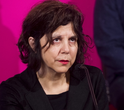 Garbi Losada ‘Dublindarren’ aurkezpenean, Arriaga antzokian, 2018an.