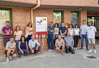 Encuentro de los representantes de las ikastolas en Viana.
