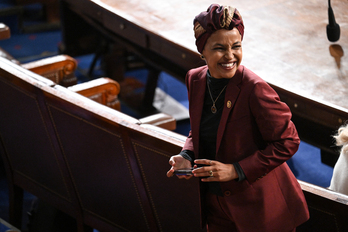Imagen de la congresista demócrata Ilhan Omar.