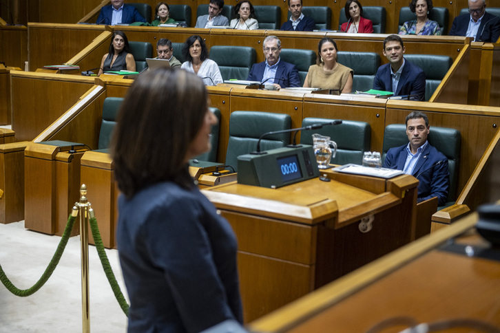Imagen de archivo de un Pleno del Parlamento de Gasteiz.