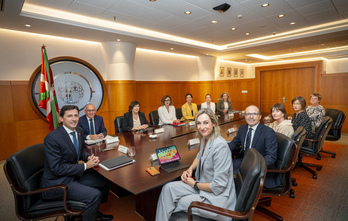 Reunión del Consejo Vasco de Finanzas, este jueves en Gasteiz.