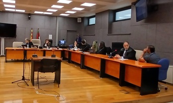 Uno de los juicios contra Nelson David en la Audiencia de Bizkaia.