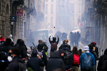 Protestas en Burdeos.