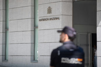 Sede de la Audiencia Nacional en Madrid, adonde serán llevados los detenidos por la Ertzaintza.
