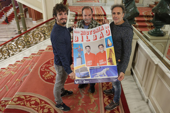 De izquierda a derecha, Lander Otaola, Ramon Ibarra y Asier Hormaza.
