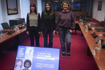 Presentación del nuevo informe de Médicos del Mundo en el Parlamento de Nafarroa.